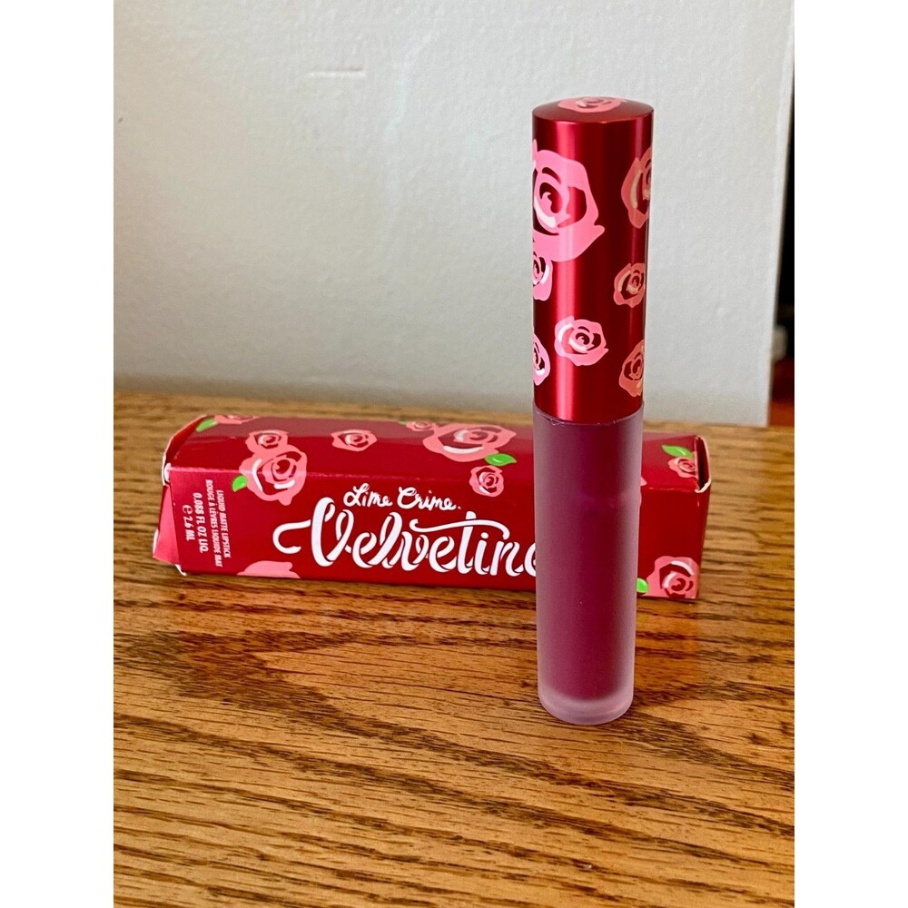 Lime Crime Velvetines RED ROSE Liquid Matte Lipstick FULL SIZE  NEW Boxed Rare